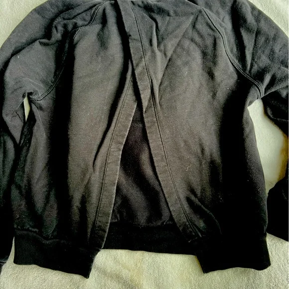 Athleta moonrise Splitback Black Hoodie Size S - Picture 3 of 6